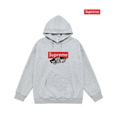 Supreme × Vans “Off The Wall” Hoodie – Grey