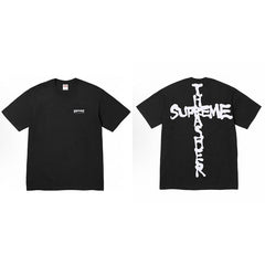 Supreme × Thrasher Cross Logo Tee – Black