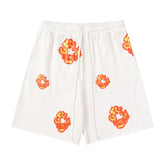 Denim Tears Clean off-white soft cotton casual sweat shorts