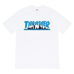 Supreme × Thrasher Skyline Tee – White
