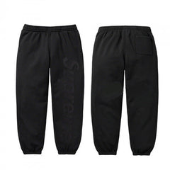 Supreme Tonal Logo Sweatpants – Black