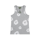 Denim Tears Grey Floral Print Slim Fit Ribbed Tank Top