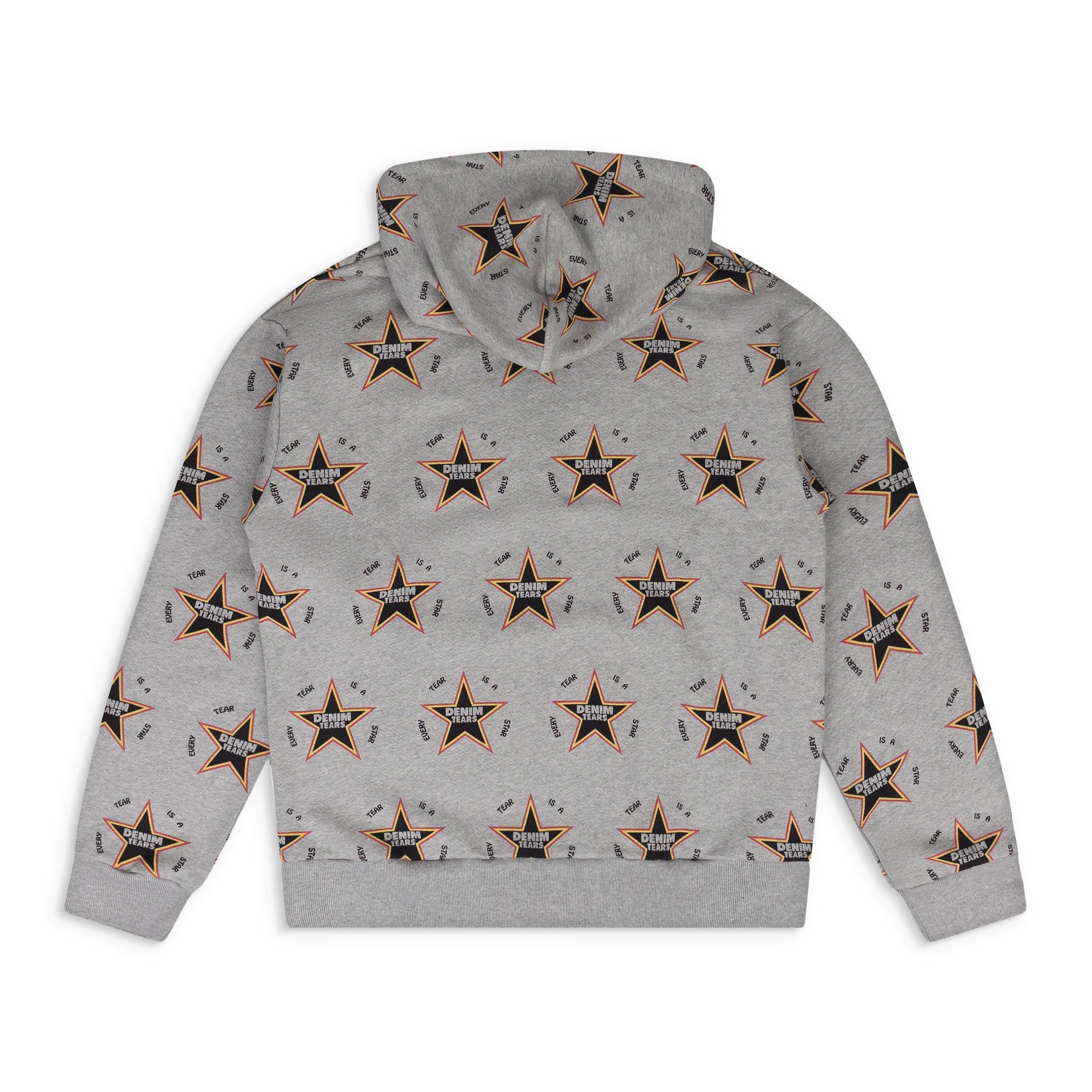Denim Tears Grey Every Tear Is A Star All Over Hoodie