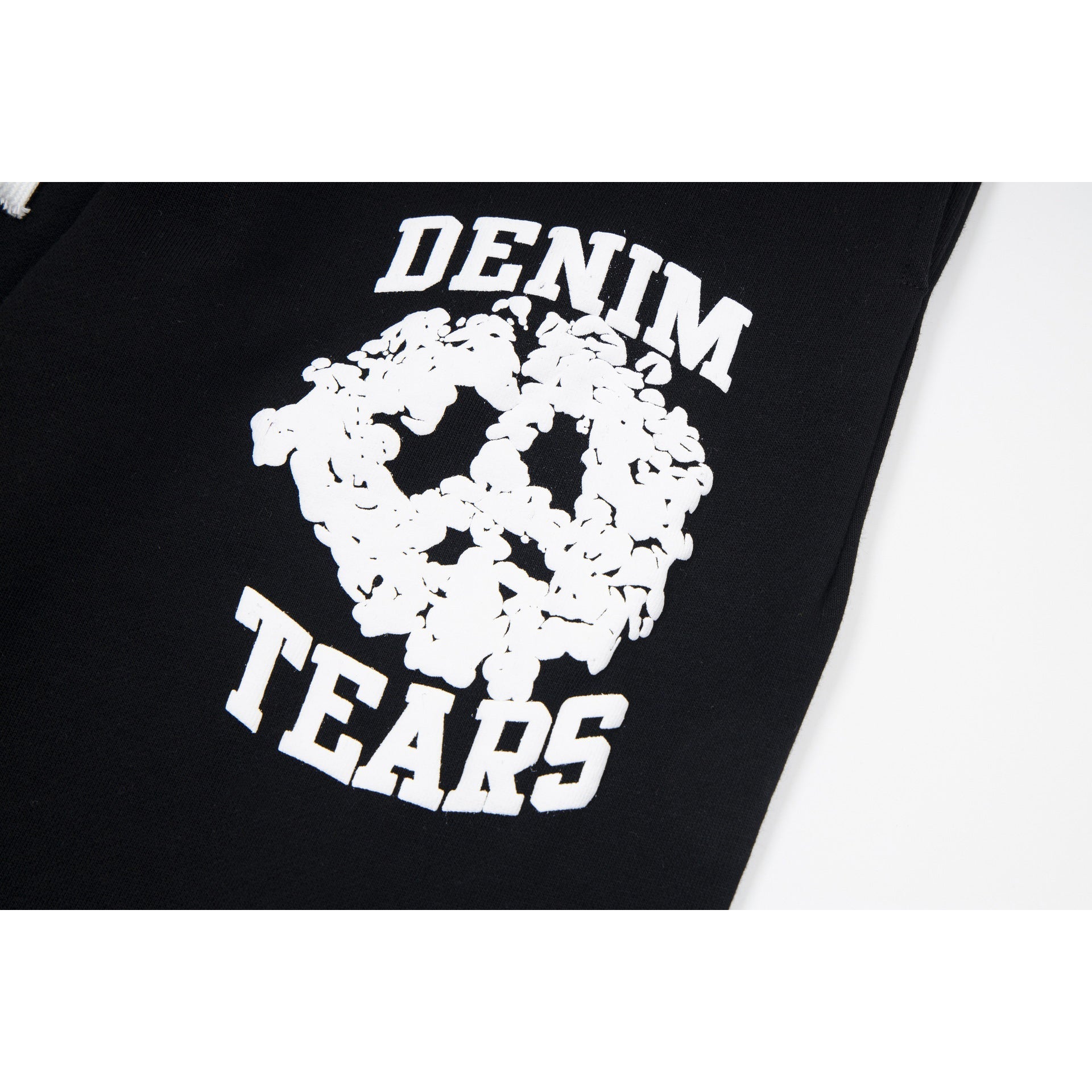 Denim Tears Black Skull Graphic Cuffed Sweatpants