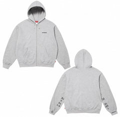 Supreme “I Don’t Give A F**k” Zip-Up Hoodie – Grey