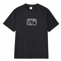 Supreme “Who The F**k Is Supreme” Tee – Black