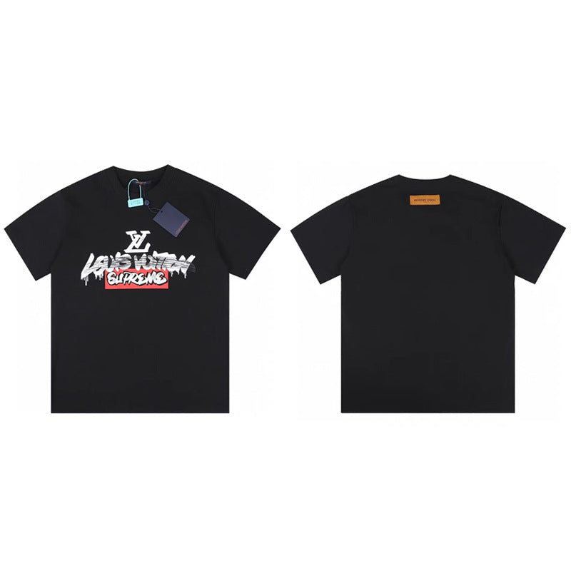 Supreme × Louis Vuitton Graffiti Tee – Black