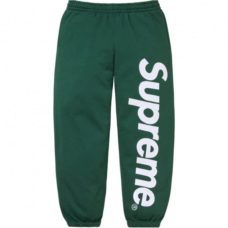 Supreme Spellout Logo Sweatpants – Green