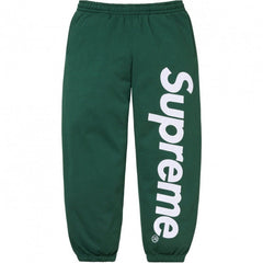 Supreme Spellout Logo Sweatpants – Green