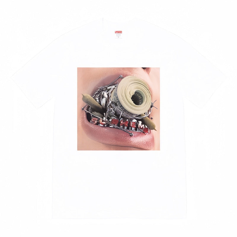 Supreme Grillz Photo Graphic Tee – White