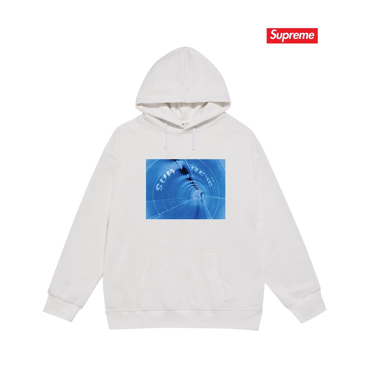 Supreme Tunnel Hoodie – White