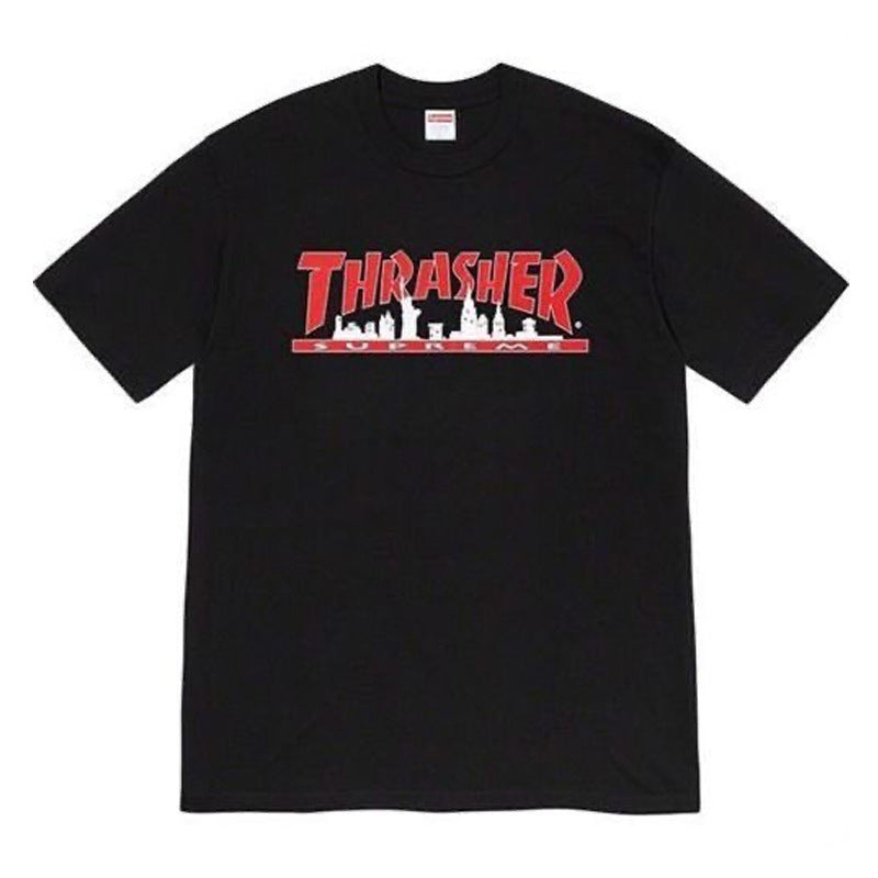 Supreme × Thrasher Skyline Tee – Black