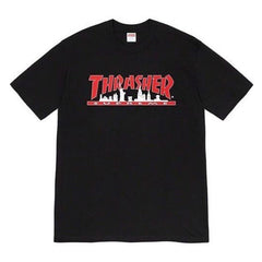 Supreme × Thrasher Skyline Tee – Black