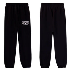 Denim Tears Black Mini Embroidery Drawstring Jogger Pants
