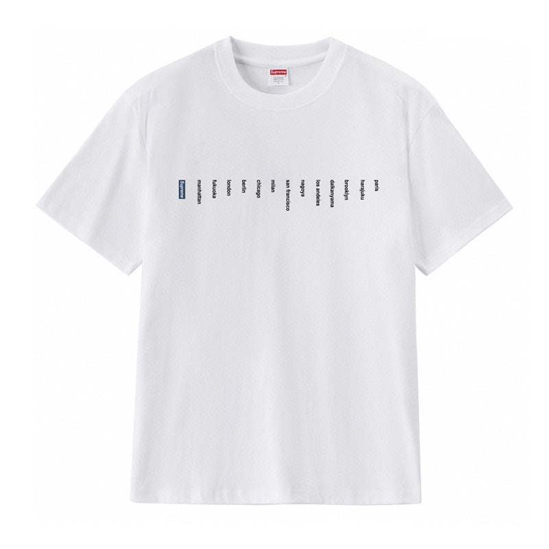 Supreme World Cities Graphic Tee – White