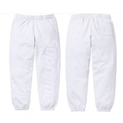 Supreme Tonal Logo Sweatpants – Light Grey