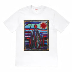 Supreme Abstract Art Graphic T-Shirt – Heavyweight 240g Cotton Streetwear Tee
