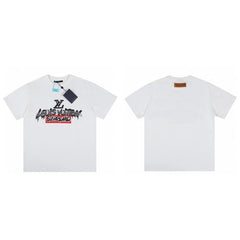 Supreme × Louis Vuitton Graffiti Tee – White