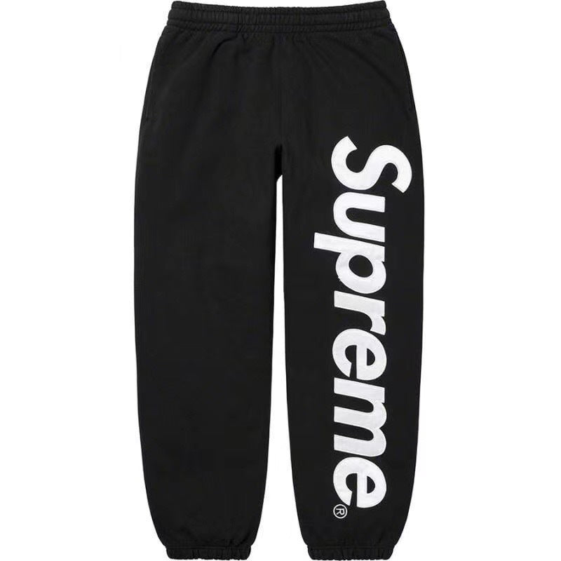 Supreme Spellout Logo Sweatpants – Black