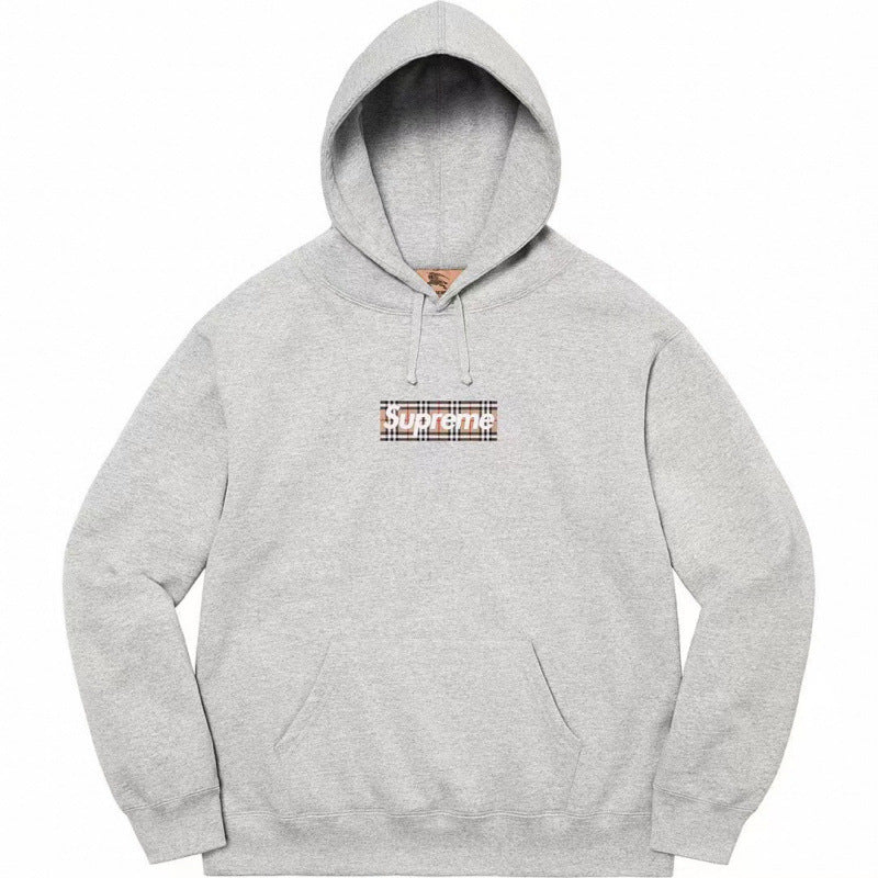Supreme x Burberry Box Logo Hooded Sweatshirt