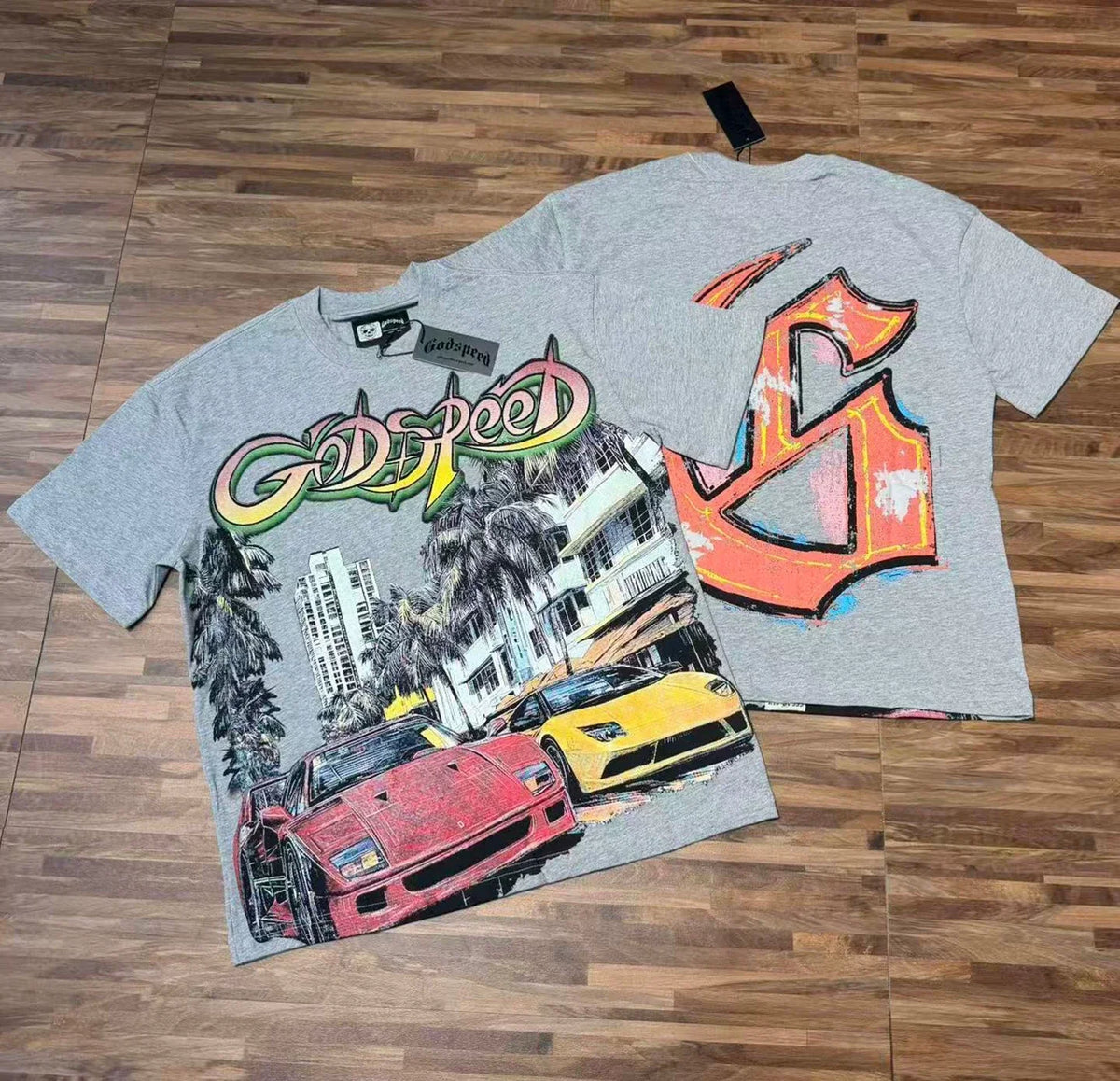 Godspeed Vintage Washed Exotic Cars T-Shirt
