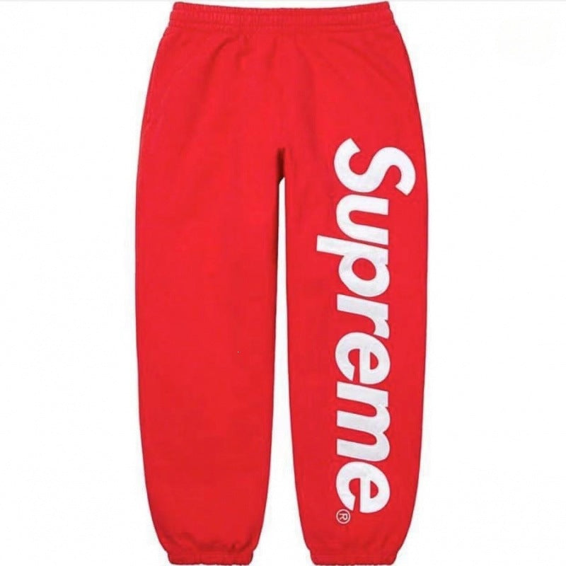 Supreme Spellout Logo Sweatpants – Red