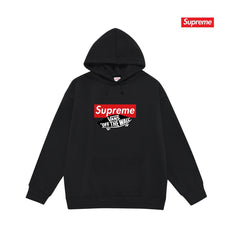Supreme × Vans “Off The Wall” Hoodie – Black