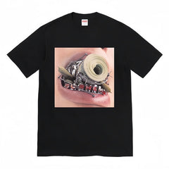 Supreme Grillz Photo Graphic Tee – Black