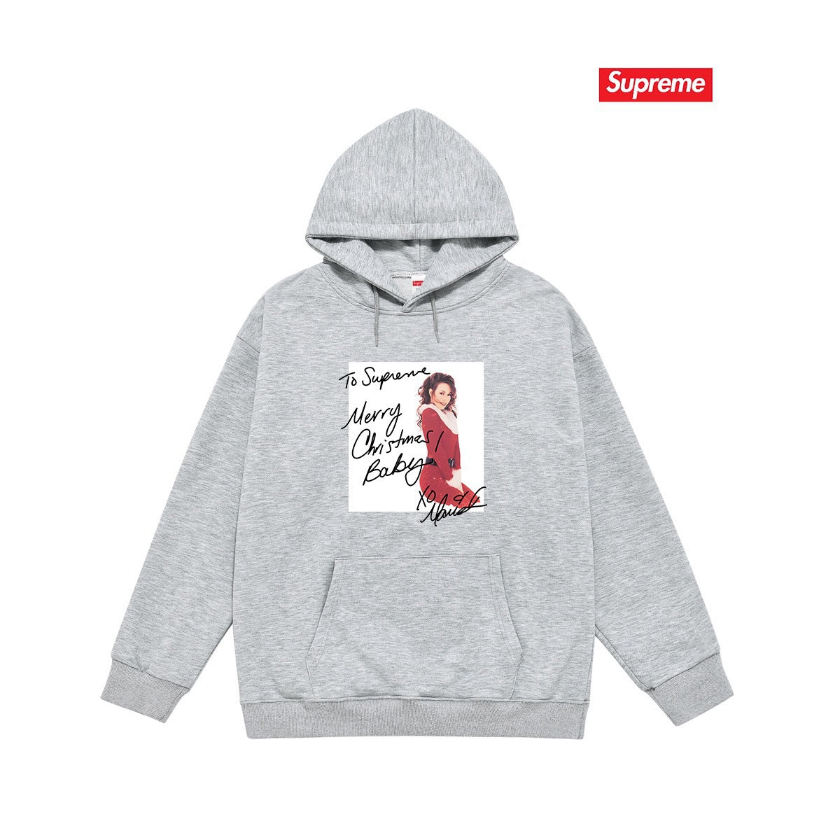 Supreme × Mariah Carey Hoodie – Grey