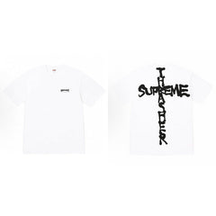 Supreme × Thrasher Cross Logo Tee – White